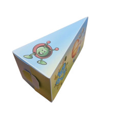Cutie in forma de felie tort din carton de 160 gr model Pixy 12 x 7 x 5 cm