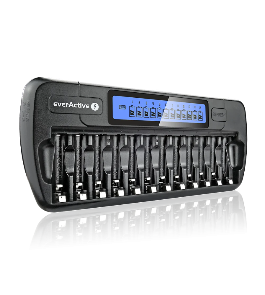 EverActive Incarcator Profesional 12 baterii NC-1200