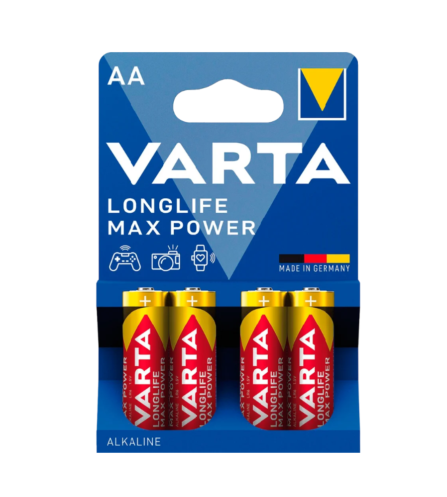 Set de 4 baterii Varta Max Power AA / LR6 4706 (Max Tech)