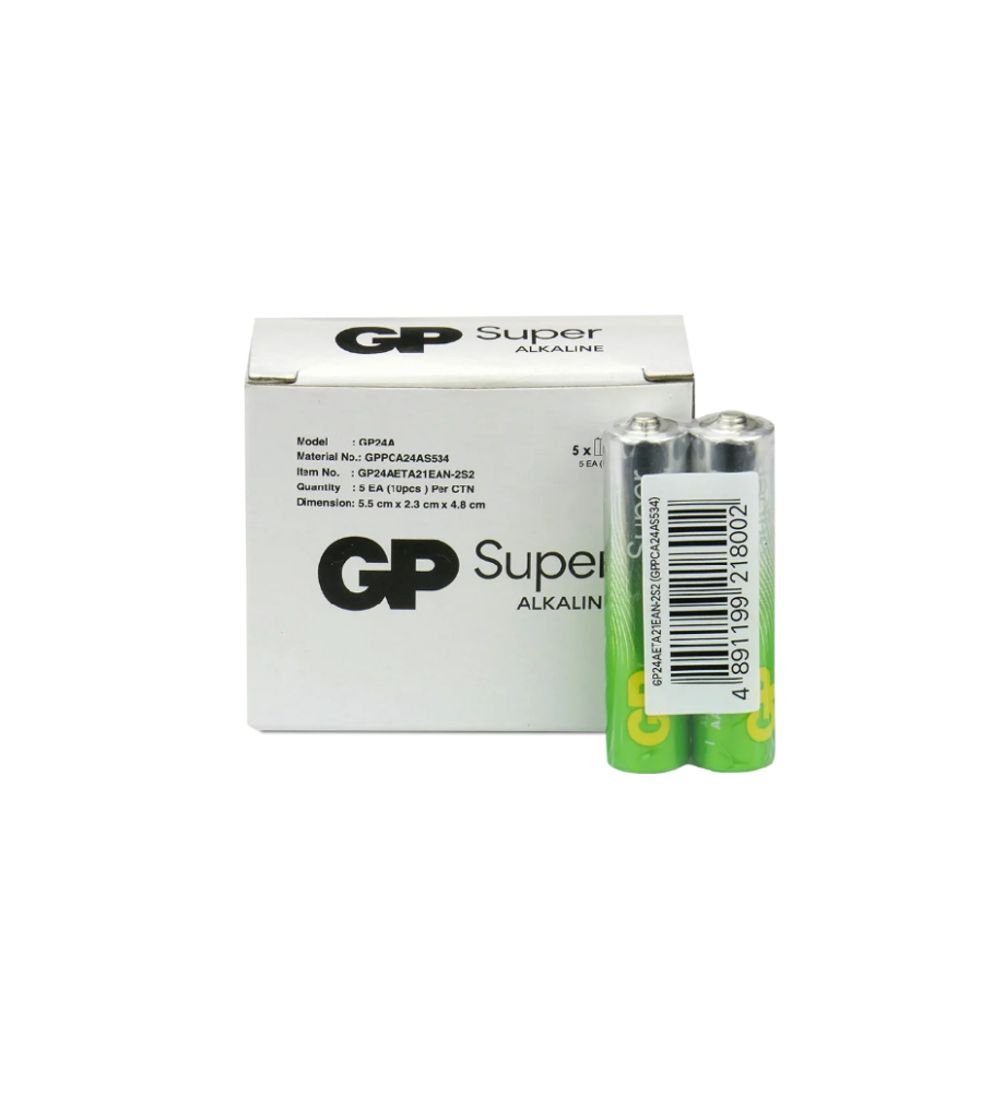 Set de 10 baterii GP Super Alkaline G-TECH LR03 / AAA