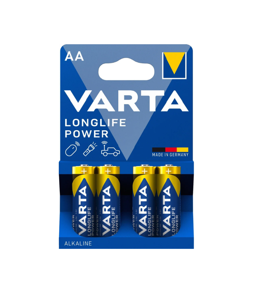 Set de 4 baterii Varta Longlife Power LR6/AA 4906