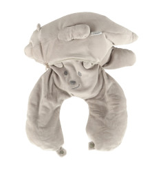 Perna gat pentru calatorii 2 in 1, model ursulet, 39 x 34 cm