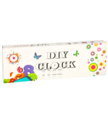 Ceas de perete autocolant cu 12 cifre, multicolor