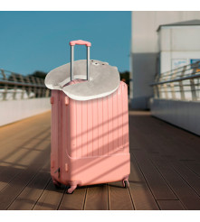 Perna gat pentru calatorii 2 in 1, model pisica, 39 x 34 cm