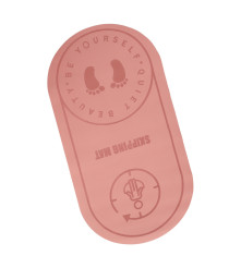 Saltea de yoga antiderapanta, pentru antrenament yoga, fitness, aerobic, pilates, 127x63x0.6 cm, roz