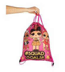 Sac Sport pentru copii, model LOL Surprise, roz, 42x34cm
