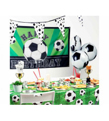 Set 10 pahare petrecere din carton model fotbal 250 ml