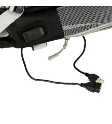 Rucsac de calatorie pentru avion, cablu USB impermeabil 45x16x28cm, negru