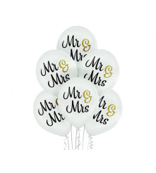 Set 6 baloane Mr & MRS,...