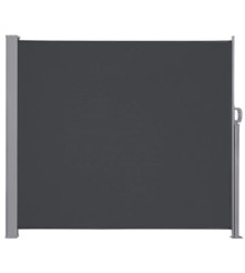 Copertina laterala retractabila pe terasa sau gradina, 180 x 400 cm, gri inchis