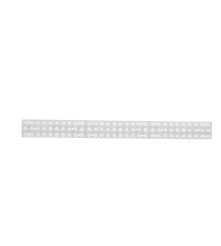 Set 8 module de tepi anti-pasari din plastic, alb, 43 cm