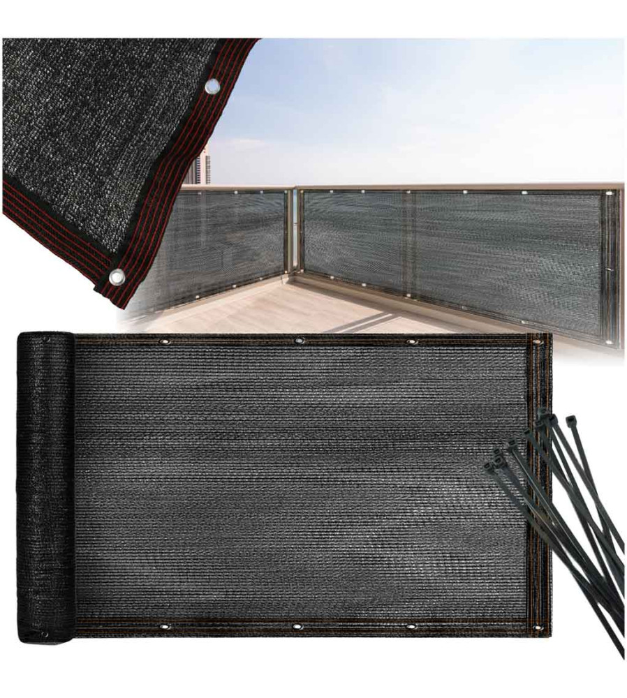 Paravan prelata pentru balcon sau terasa, moderna, din plasa, 105 x 500cm