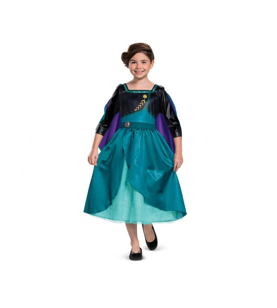 Costum carnaval printesa Anna - Frozen 2 , marimea S (5-6 ani)