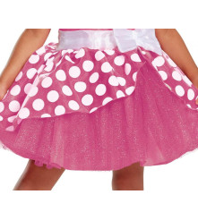 Costum carnaval pentru copii Minnie Mouse Roz Deluxe, marime S (5-6 ani)