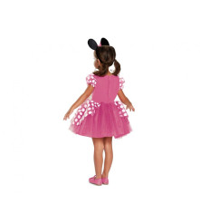 Costum carnaval pentru copii Minnie Mouse Roz Deluxe, marime XS (3-4 ani)