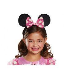 Costum carnaval pentru copii Minnie Mouse Roz Deluxe, marime XS (3-4 ani)