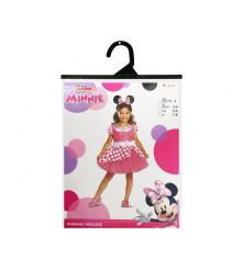 Costum carnaval pentru copii Minnie Mouse Roz Deluxe, marime XS (3-4 ani)