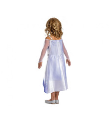 Costum carnaval regina zapezii Elsa - Frozen 2 (licentiat) pentru copii, marimea M (7-8 ani)