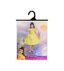 Costum carnaval pentru copii printesa Belle Deluxe, marime S ( 5-6 ani)