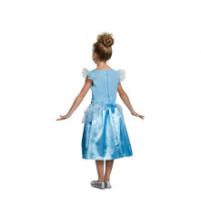 Costum carnaval Printesa Cenusareasa Classic pentru copii, marime M  (7-8 ani)