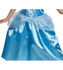 Costum carnaval Printesa Cenusareasa Classic pentru copii, marime M  (7-8 ani)