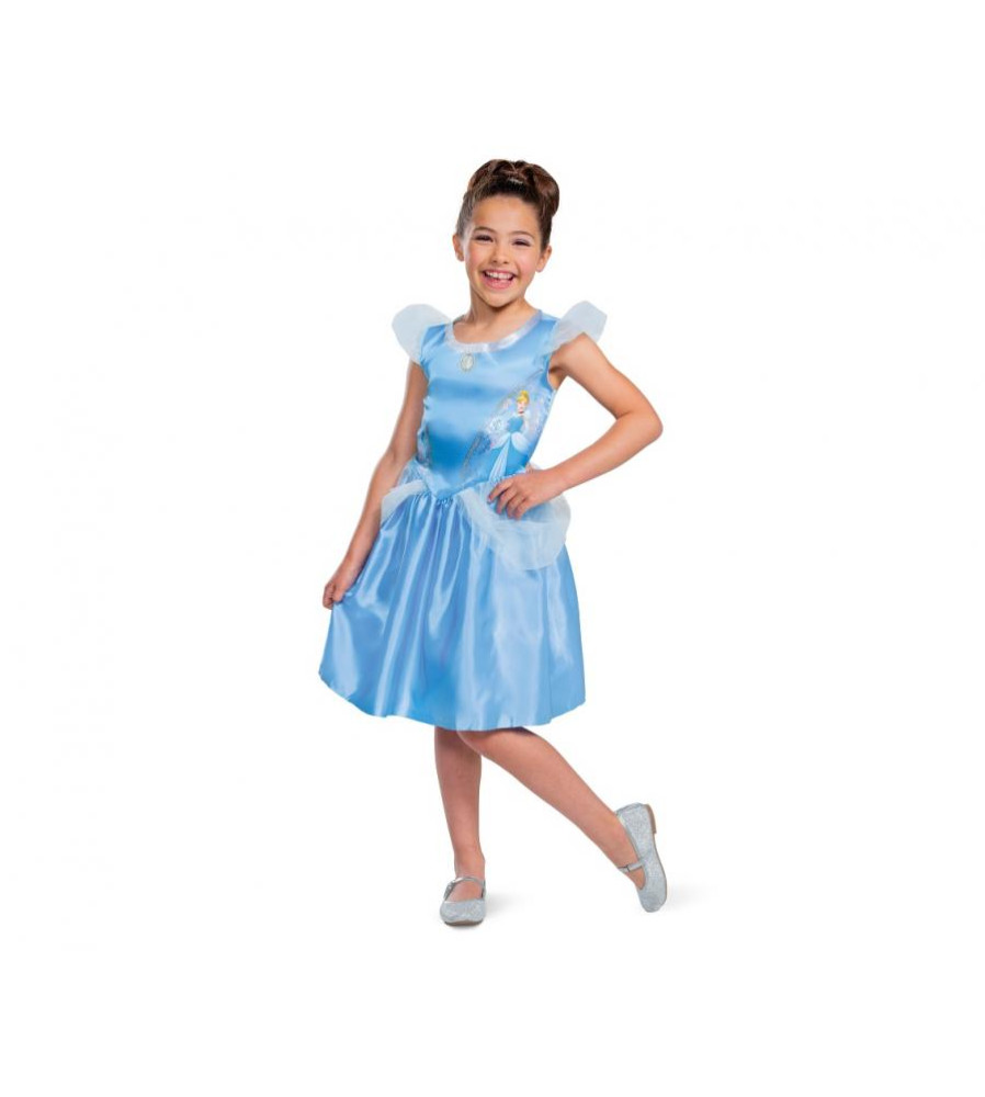 Costum carnaval Printesa Cenusareasa Basic Plus -Disney pentru copii, marime M  (7-8 ani)