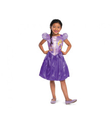 Costum carnaval printesa Rapunzel Basic pentru copii, marime M (7-8 ani)