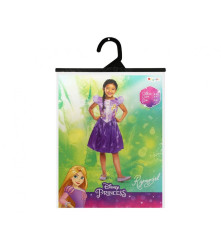 Costum carnaval printesa Rapunzel Basic pentru copii, marime M (7-8 ani)