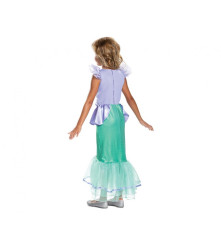 Costum carnaval printesa Ariel - Mica sirena Deluxe ( licentiat)pentru copii, marime M ( 7-8 ani)