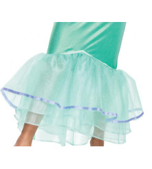 Costum carnaval printesa Ariel - Mica sirena Deluxe ( licentiat)pentru copii, marime M ( 7-8 ani)