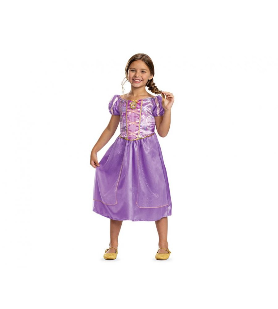 Costum Rapunzel Classic - Tangled Princess pentru fete, marimea S (5-6 ani)