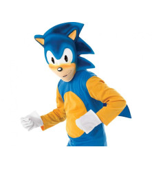 Costum carnaval Ariciul Sonic pentru copii, albastru, marime L (10-12 ani)