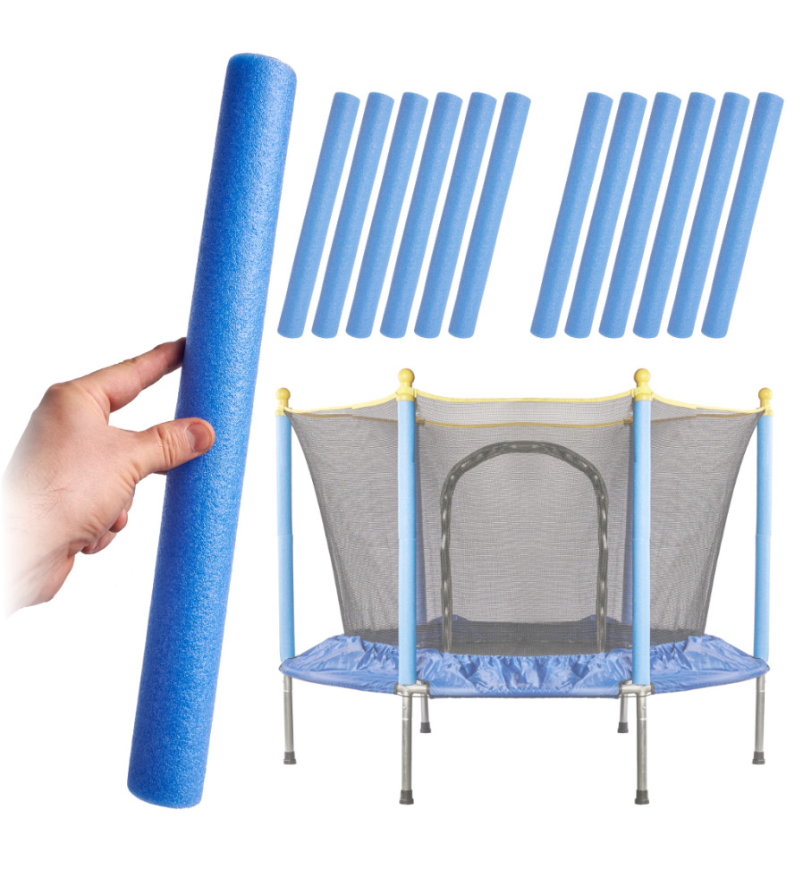 Set 12 bucati protectie pentru stalpi de trambulina, tubulara, din spuma protectoare