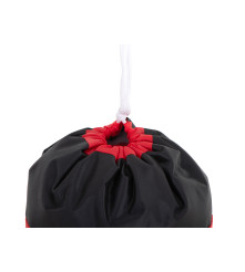 Set de box pentru copii, sac si manusi, rosu/negru