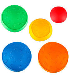 Set 5 pietre senzoriale pentru copii, echilibru ( sosea senzoriala)