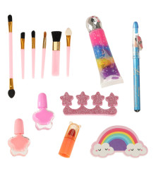 Set Machiaj Manichiura si Bijuterii pentru Fete, Stil Sirena 3+