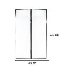 Plasa de Tantari Magnetica pentru Usa 160 x 230 cm Protectie Impotriva Insectelor