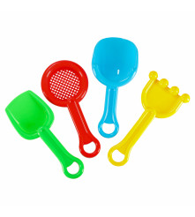 Set jucarii plaja 12 Piese( bărcuța, forme, lopata, grebla și pistol cu apa)