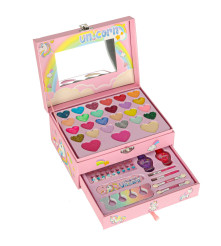 Set Machiaj Pentru Fetite Model Unicorn cu Oglinda si Accesorii