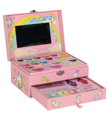 Set Machiaj Pentru Fetite Model Unicorn cu Oglinda si Accesorii
