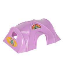 Rulota papusi cu piscina si accesorii, Set complet cu papusa, gratar, cort si mobilier camping