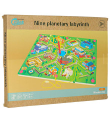 Labirint Magnetic Educațional pentru Copii, Joc Interactiv City Maze cu Bile si Markere Magnetice