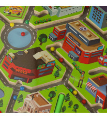Labirint Magnetic Educațional pentru Copii, Joc Interactiv City Maze cu Bile si Markere Magnetice