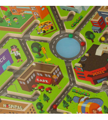 Labirint Magnetic Educațional pentru Copii, Joc Interactiv City Maze cu Bile si Markere Magnetice