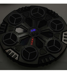 Aparat interactiv de box electronic cu 2 manusi, Bluetooth, lumina LED si muzica, Diametru 35.5 cm