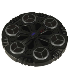 Aparat interactiv de box electronic cu 2 manusi, Bluetooth, lumina LED si muzica, Diametru 35.5 cm