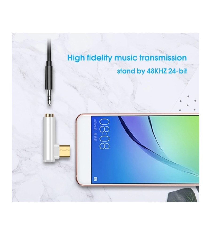 Adaptor USB-C Male la Jack Audio 3.5mm Female cu 4-poli