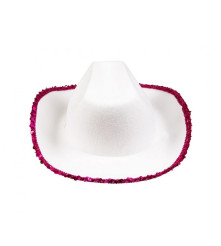 Palarie dama Rodeo Star, Universal, Alb-Roz
