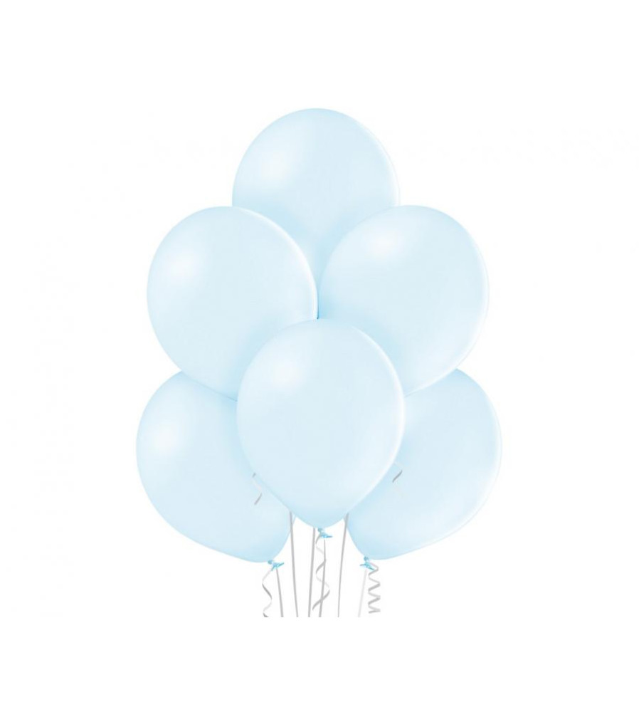 Set 100 baloane B105 Pastel Ice Blue, 30 cm