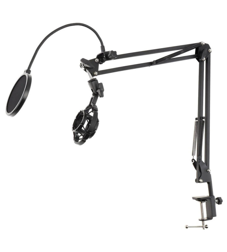 Suport Microfon Multifunctional PMP-52O cu Lumina LED, Suport Telefon si Filtru POP